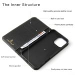 For iPhone 16 Pro Fierre Shann Cowhide Leather Flip Leather Phone Case(Black) - Image 2