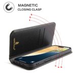 For iPhone 16 Plus Fierre Shann Cowhide Leather Flip Leather Phone Case(Black) - Image 4