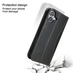 For iPhone 16 Plus Fierre Shann Cowhide Leather Flip Leather Phone Case(Black) - Image 7