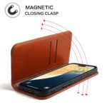 For iPhone 16 Plus Fierre Shann Cowhide Leather Flip Leather Phone Case(Brown) - Image 4