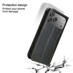 For iPhone 17 Pro Max Fierre Shann Cowhide Leather Flip Leather Phone Case(Black) - Image 7
