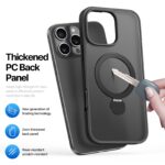 For iPhone 16 Pro DUX DUCIS Yind Series MagSafe TPU Hybrid PC Phone Case with Stand(Black) - Image 6