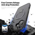 For iPhone 16 Plus DUX DUCIS Yind Series MagSafe TPU Hybrid PC Phone Case with Stand(Black) - Image 7