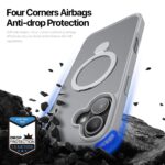 For iPhone 16 DUX DUCIS Yind Series MagSafe TPU Hybrid PC Phone Case with Stand(Grey) - Image 7