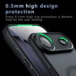 For iPhone 17 Pro Max Armor MagSafe PC Hybrid TPU Phone Case(Frosted Black) - Image 7