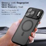 For iPhone 17 Pro Max Armor MagSafe PC Hybrid TPU Phone Case(Frosted Black) - Image 8