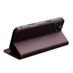 For iPhone 16 QIALINO Classic Gen2 Genuine Leather Phone Case(Brown) - Image 4