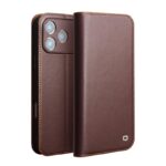 For iPhone 17 Pro QIALINO Classic Gen2 Genuine Leather Phone Case(Brown)
