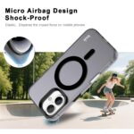 For iPhone 16 Plus IMAK Candy Series Shockproof MagSafe Phone Case(Black) - Image 3