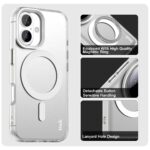 For iPhone 16 Plus IMAK Candy Series Shockproof MagSafe Phone Case(White) - Image 4