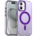 For iPhone 17 IMAK Candy Series Shockproof MagSafe Phone Case(Purple)