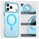For iPhone 17 Pro IMAK Candy Series Shockproof MagSafe Phone Case(Blue) - Image 4