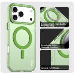 For iPhone 17 Pro IMAK Candy Series Shockproof MagSafe Phone Case(Green) - Image 4