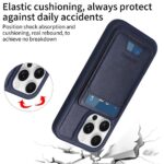 For iPhone 16 Pro BETOPNICE Vertical Flip Detachable MagSafe Wallet Phone Case(Blue) - Image 7