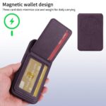 For iPhone 16 Pro BETOPNICE Vertical Flip Detachable MagSafe Wallet Phone Case(Purple) - Image 4