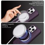 For iPhone 16 Pro BETOPNICE Vertical Flip Detachable MagSafe Wallet Phone Case(Purple) - Image 6