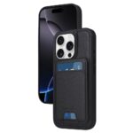 For iPhone 16 Pro BETOPNICE Vertical Flip Detachable MagSafe Wallet Phone Case(Black)