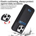 For iPhone 16 Pro BETOPNICE Vertical Flip Detachable MagSafe Wallet Phone Case(Black) - Image 7