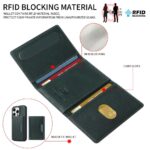 For iPhone 16 Pro BETOPNICE Horizontal Flip Detachable MagSafe Wallet Phone Case(Green) - Image 2