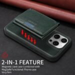 For iPhone 16 Pro BETOPNICE Horizontal Flip Detachable MagSafe Wallet Phone Case(Green) - Image 3
