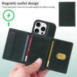 For iPhone 16 Pro BETOPNICE Horizontal Flip Detachable MagSafe Wallet Phone Case(Green) - Image 4