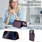 For iPhone 16 Pro BETOPNICE Horizontal Flip Detachable MagSafe Wallet Phone Case(Purple) - Image 5