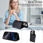 For iPhone 16 Pro BETOPNICE Horizontal Flip Detachable MagSafe Wallet Phone Case(Black) - Image 5