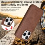 For iPhone 16 Pro BETOPNICE Horizontal Flip Detachable MagSafe Wallet Phone Case(Brown) - Image 7