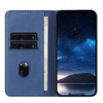 For iPhone 17 Pro Max Strong Magnetic Frosted Flip Leather Phone Case(Royal Blue) - Image 3