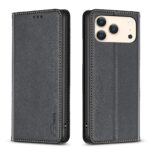 For iPhone 17 Pro Max Magnetic Leather Phone Case(Black)