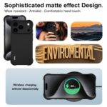 For iPhone 17 Pro imak Shockproof Airbag TPU Phone Case(Matte Black) - Image 5