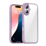For iPhone 16 Plus iPAKY Bright Color Series Shockproof PC+TPU Phone Case(Purple)