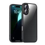 For iPhone 16 Plus iPAKY Bright Color Series Shockproof PC+TPU Phone Case(Black)