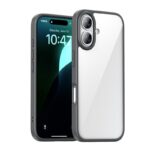 For iPhone 16 iPAKY Bright Color Series Shockproof PC+TPU Phone Case(Grey)