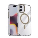 For iPhone 16 iPAKY Mingxing Series MagSafe Magnetic Shockproof PC+TPU Phone Case(Transparent + Titanium)