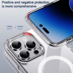 For iPhone 16 iPAKY Mingxing Series MagSafe Magnetic Shockproof PC+TPU Phone Case(Transparent + Black) - Image 5