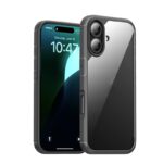 For iPhone 16 Plus iPAKY YJ Series Transparent PC+TPU Phone Case(Grey)