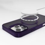 For iPhone 17 Pro Kalebol Frosted MagSafe Holder PC Phone Case(Black) - Image 4