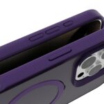 For iPhone 17 Pro Kalebol Frosted MagSafe Holder PC Phone Case(Black) - Image 5