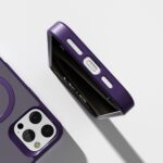 For iPhone 17 Pro Kalebol Frosted MagSafe Holder PC Phone Case(Black) - Image 6