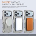 For iPhone 17 Pro Max Armor Magsafe Holder PC Hybrid TPU Phone Case(Grey) - Image 7