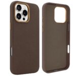 For iPhone 16 Pro VIETAO Suede MagSafe PU Leather Phone Case(Coffee Brown)