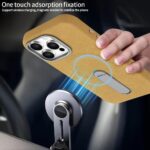 For iPhone 16 Pro VIETAO Suede MagSafe PU Leather Phone Case with Holder(Light Brown) - Image 6