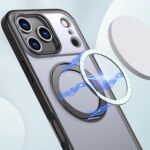 For iPhone 17 Pro kalebol MagSafe Metal Ring Holder Phone Case(Black) - Image 2