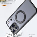 For iPhone 17 Pro kalebol MagSafe Metal Ring Holder Phone Case(Black) - Image 3