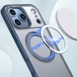 For iPhone 17 Pro kalebol MagSafe Metal Ring Holder Phone Case(Blue) - Image 2