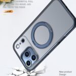 For iPhone 17 Pro kalebol MagSafe Metal Ring Holder Phone Case(Blue) - Image 3
