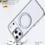 For iPhone 17 Pro kalebol MagSafe Metal Ring Holder Phone Case(Transparent) - Image 3