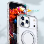 For iPhone 17 Pro kalebol MagSafe Metal Ring Holder Phone Case(Transparent) - Image 5