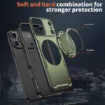 For iPhone 17 Pro kalebol Metal 360 Degree Rotation Holder MagSafe Phone Case(Green) - Image 6